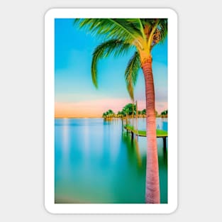 Tropical Beach Sticker